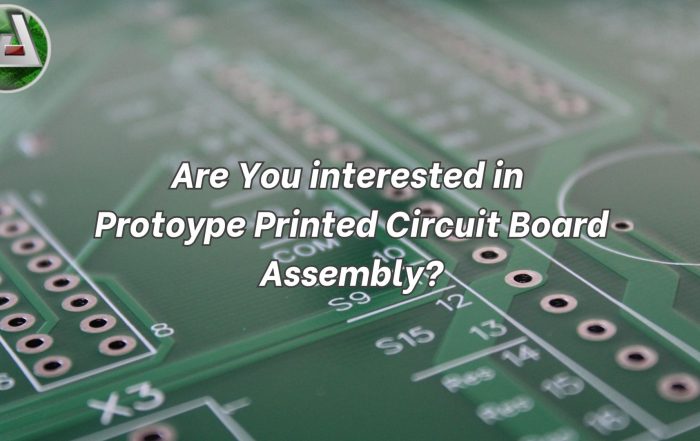 Text Reads Are You interested in Protoype Printed Circuit Board Assembly Aaron Pcb Logo top Left Corner PCB Board background